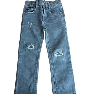 SALE Old Navy Kids‎ 3T Gray Distressed Jeans Karate Skinny Adjustable Waist